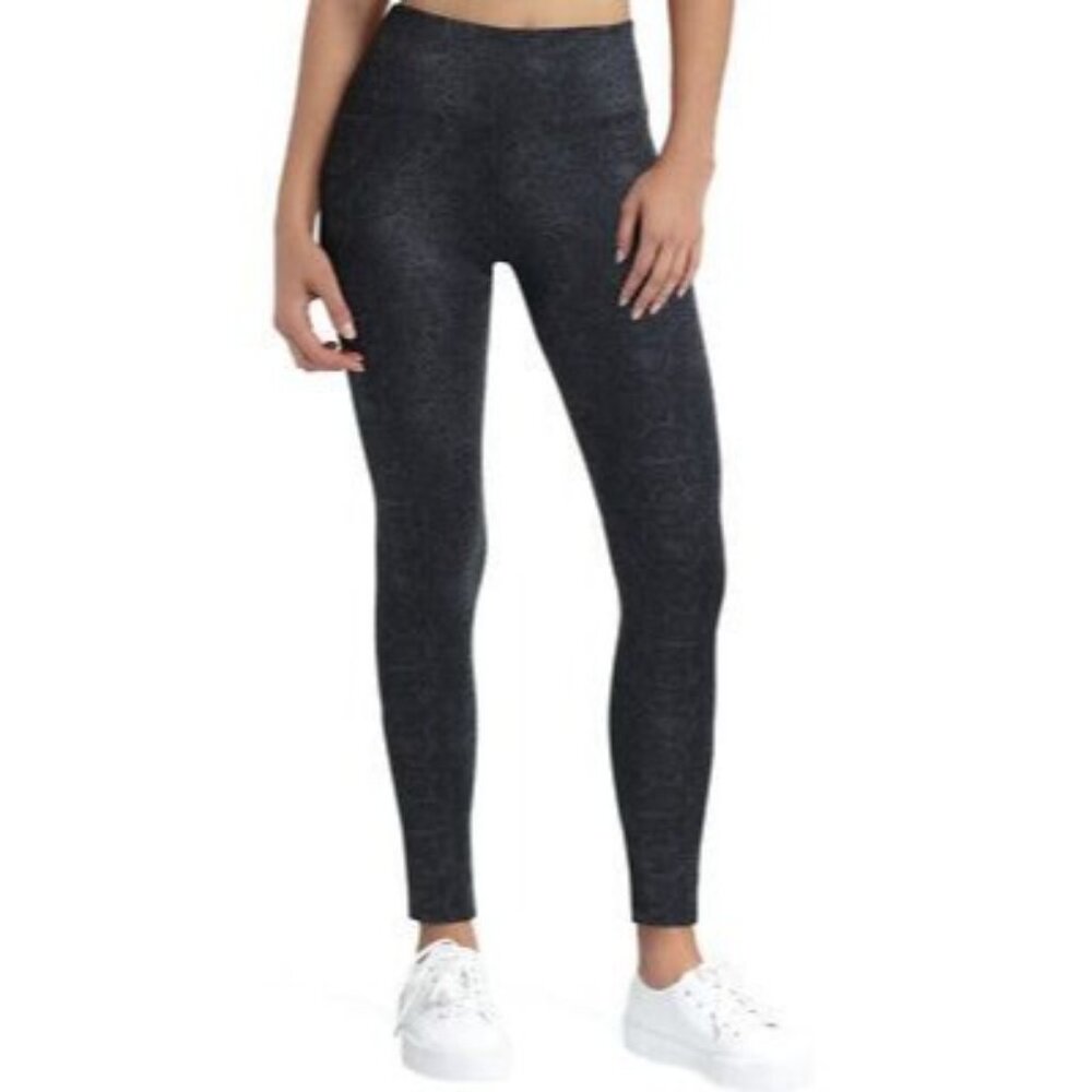 NWT H Halston Studio Bi Color Snake December Sky Leggings Size Large